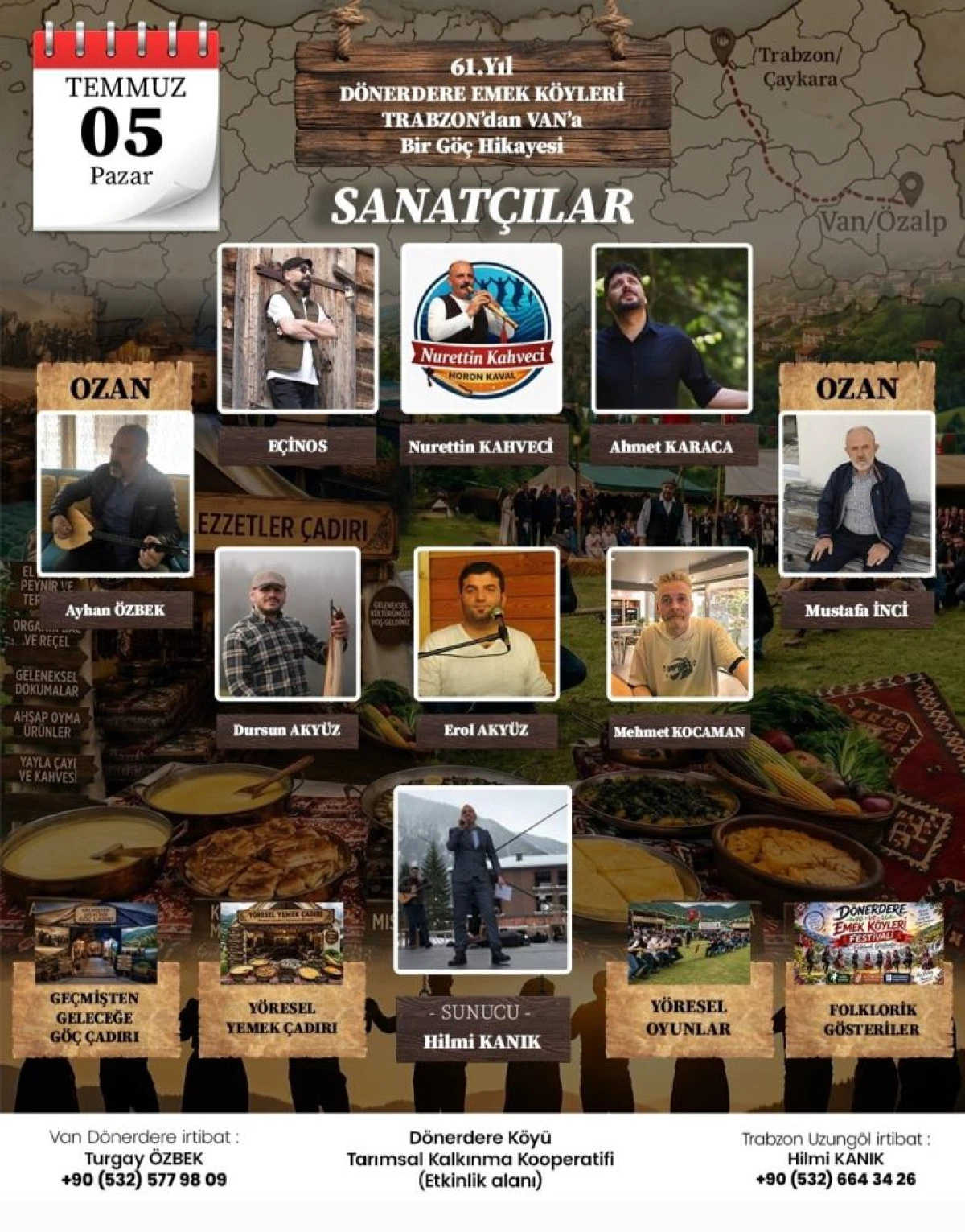 Trabzon'dan Van'a uzanan g&ouml;&ccedil;&uuml;n 61. yıl y&ouml;n&uuml;m&uuml;