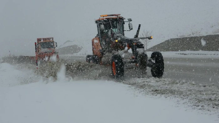 Van Kurubaş Ge&ccedil;idi'nde kar yağışı ve sis etkili oldu