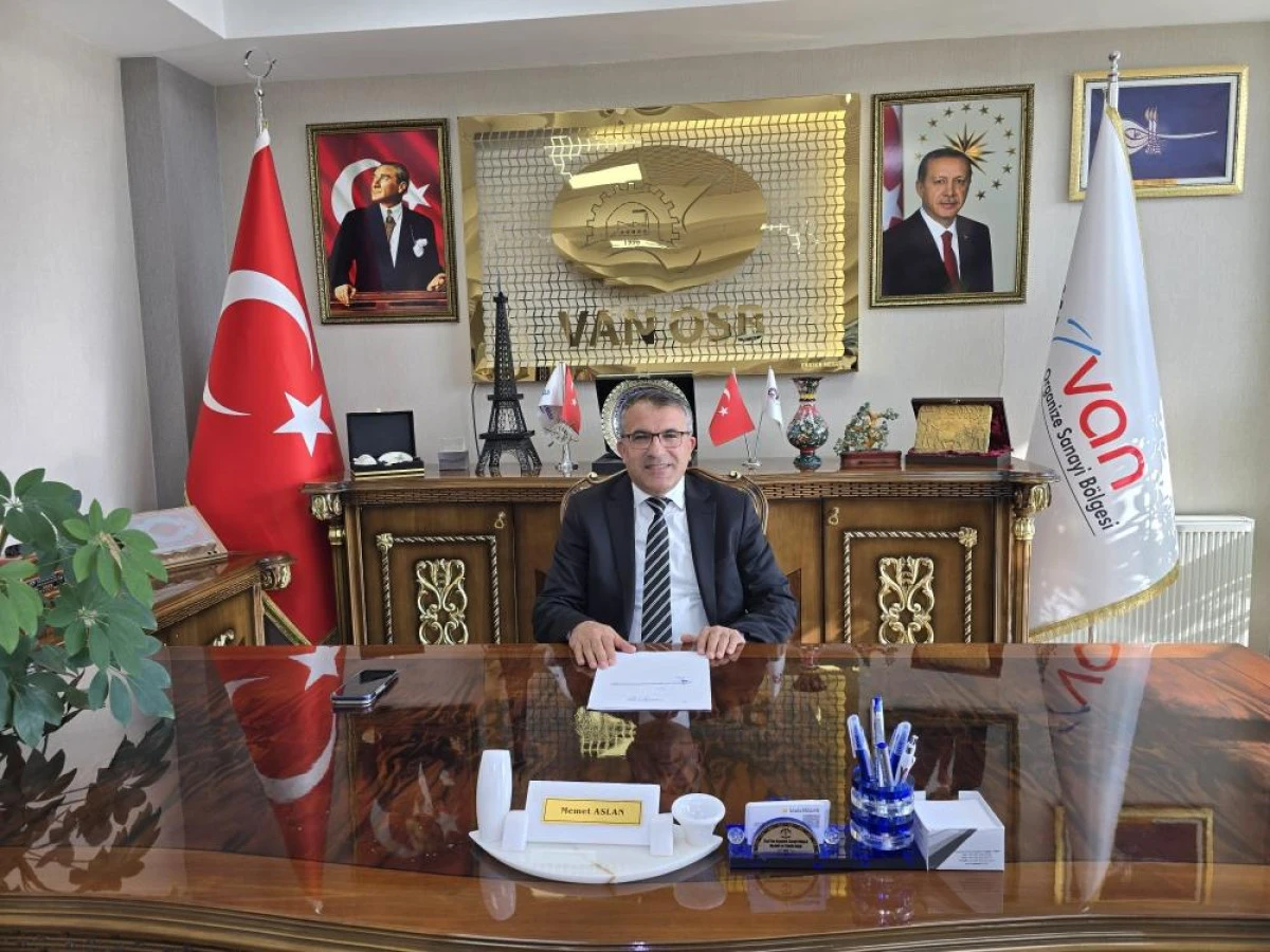 Van OSB Başkanı Memet Aslan&rsquo;dan finansman desteğine teşekk&uuml;r: "Sanayicimiz i&ccedil;in can suyu olacaktır"