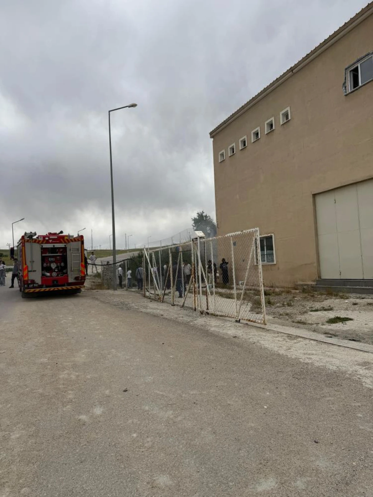 Van Tekstilkent'te yangın paniği
