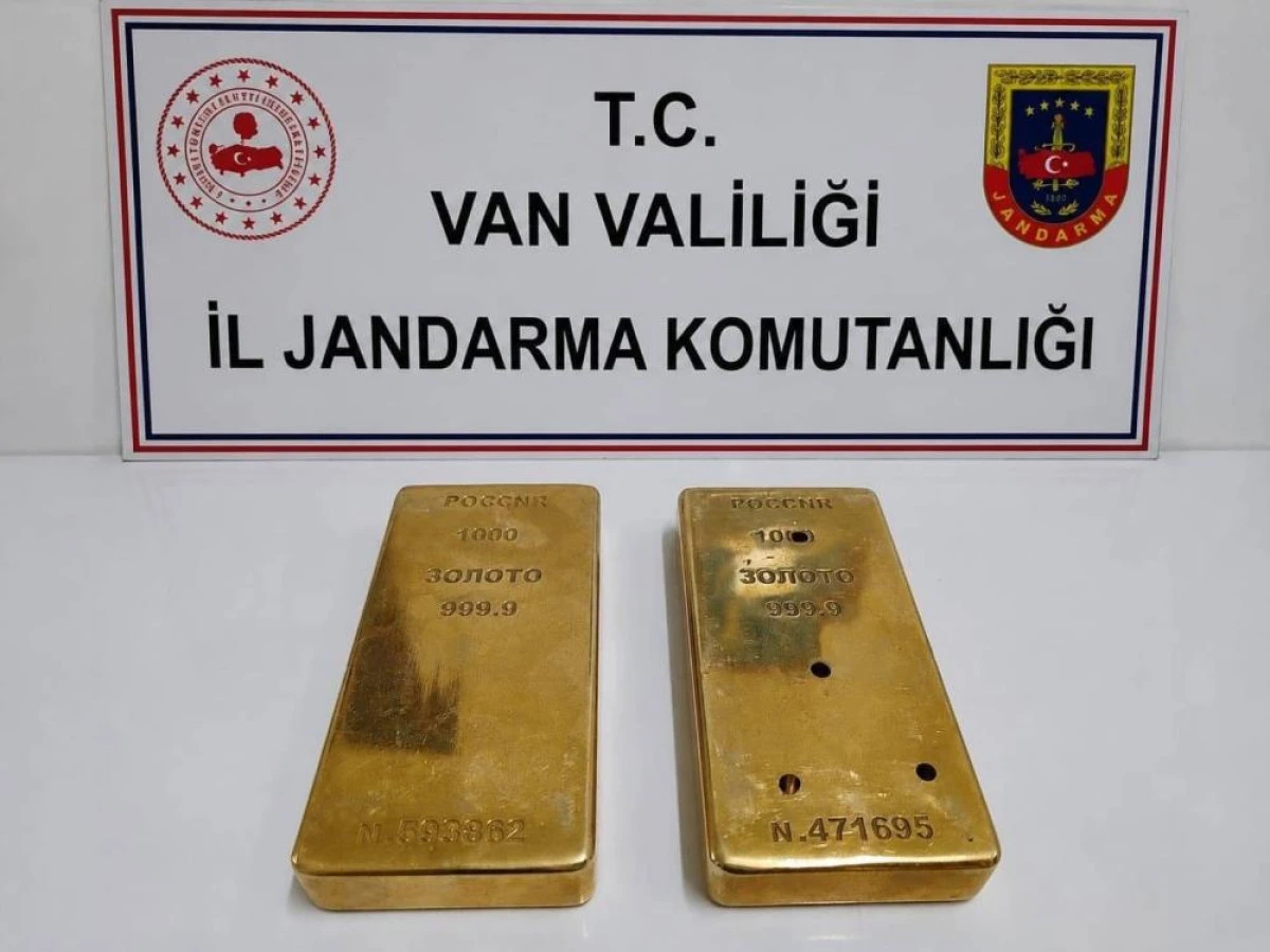 Van&rsquo;da 2 kilo k&uuml;l&ccedil;e altın ele ge&ccedil;irildi