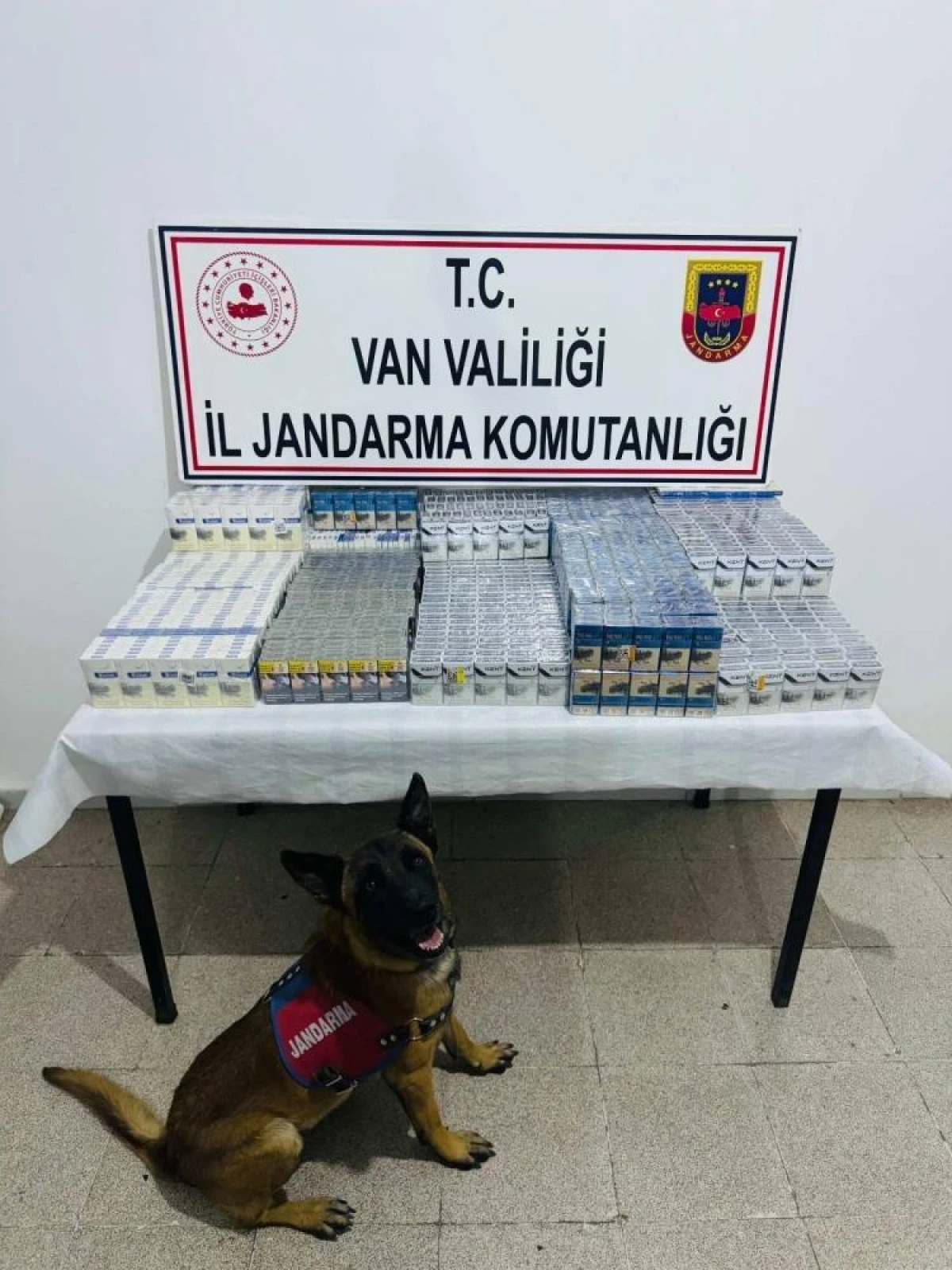 Van’da 3 bin 75 paket kaçak sigara ele geçirildi