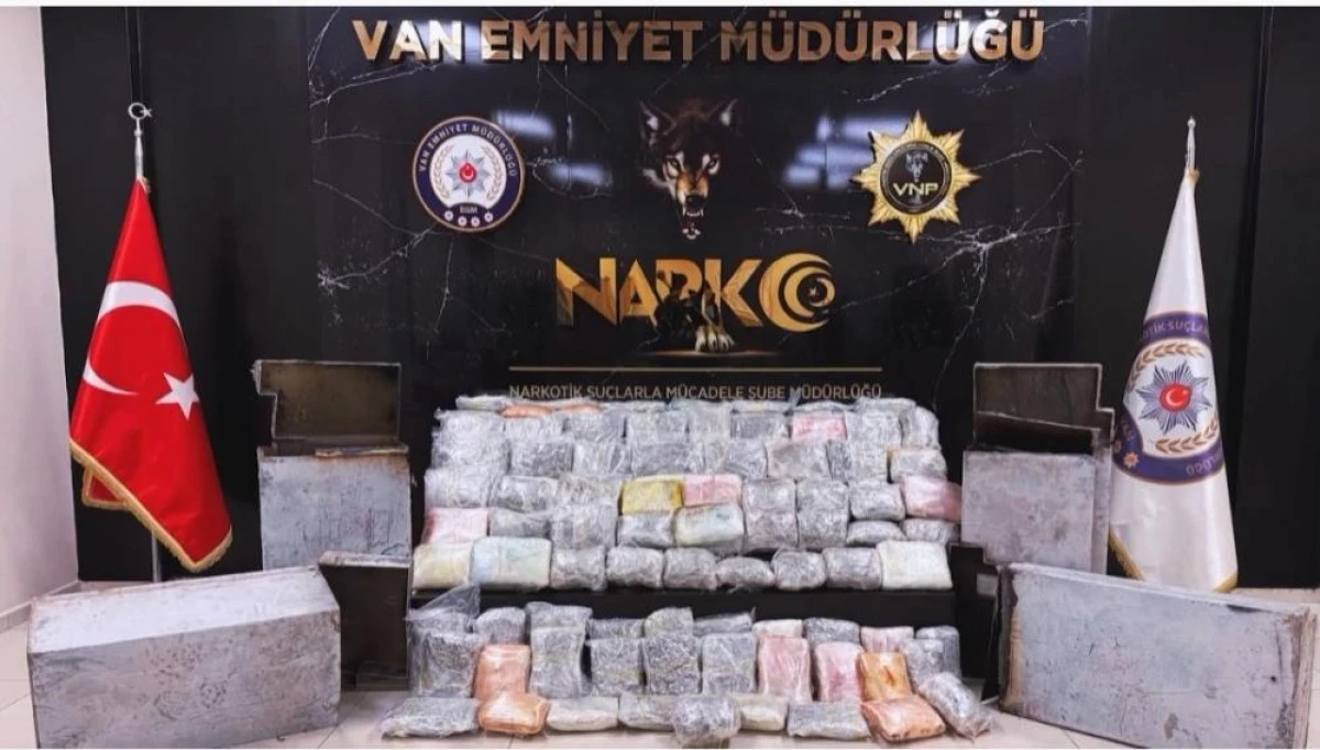 Van'da 68 kilo 500 gram uyuşturucu ele ge&ccedil;irildi