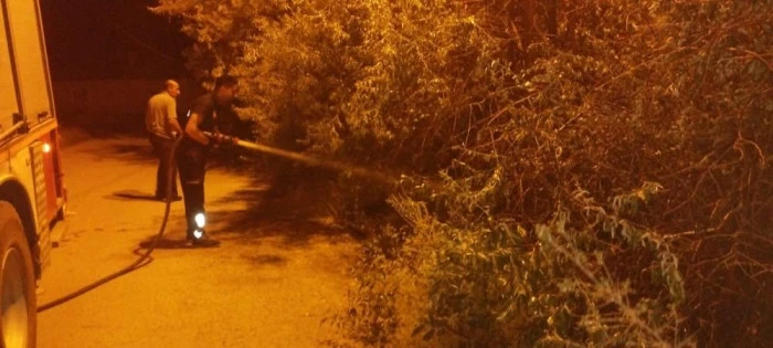 Van&rsquo;da bah&ccedil;e yangını korkuttu