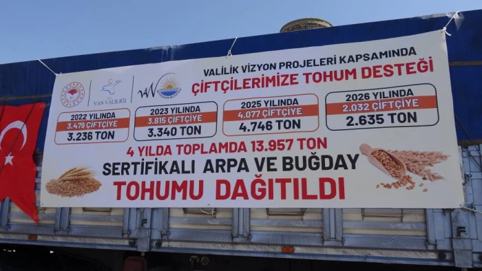 Van'da &ccedil;ift&ccedil;ilere 4 yılda 750 milyon liralık tohum desteği