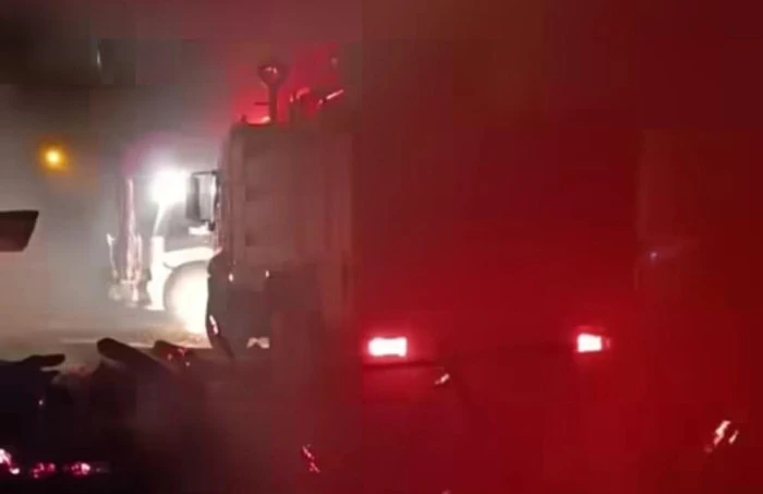 Van'da samanlıkta yangın