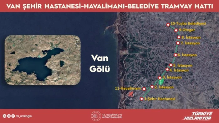 Van&rsquo;da şehir hastanesi, havalimanı ve belediye tramvayla bağlanacak