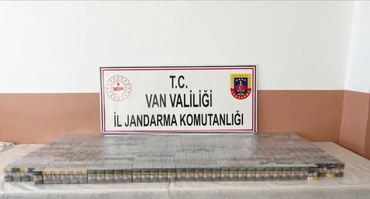 Van&rsquo;da silah ve ka&ccedil;ak sigara ele ge&ccedil;irildi