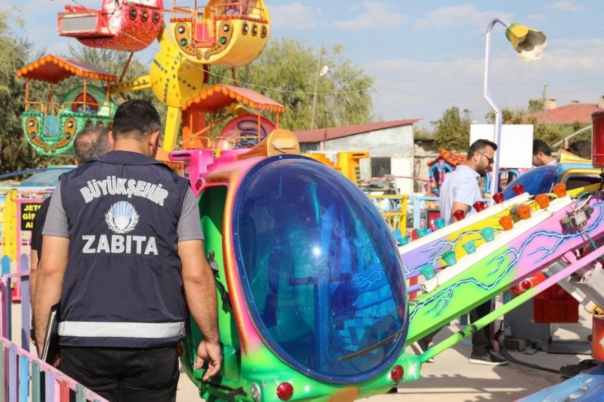 Van’daki lunaparklarda güvenlik denetimi yapıldı
