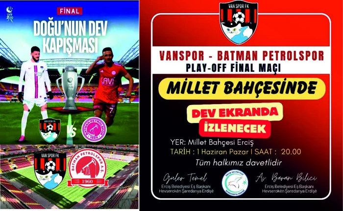 Vanspor ve Batman Petrolspor Futbolda Kardeşlik için sahaya çıkıyor