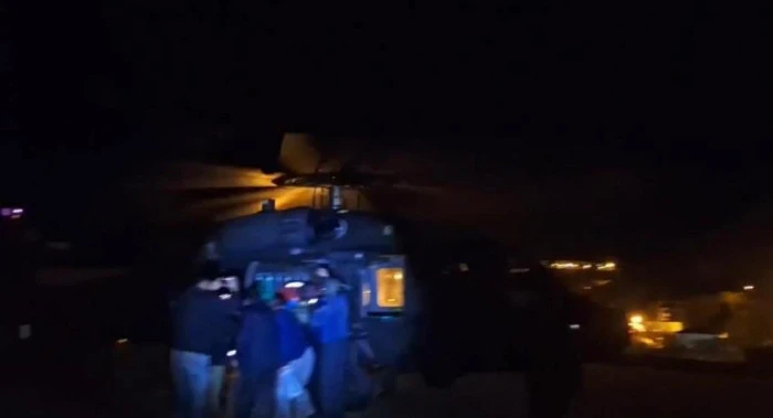 Yüksekten düşen genç, jandarma helikopteriyle kurtarıldı