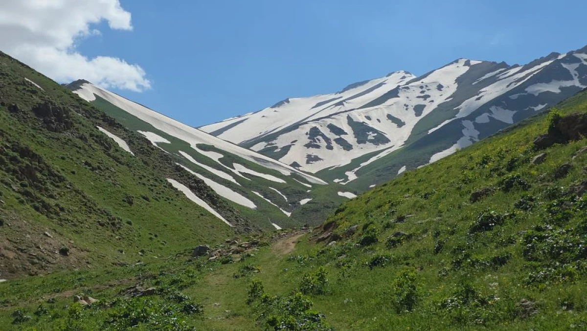 Zirveler beyaz, ovalar reng&acirc;renk